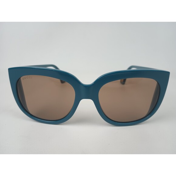 Gucci Turquoise Square Women's Sunglasses GG0468S 005 Case - Picture 1 of 7
